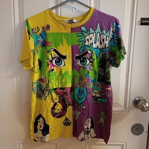 2/$10 Sugarhill Trippy Grunge Colorful Graphic T-Shirt